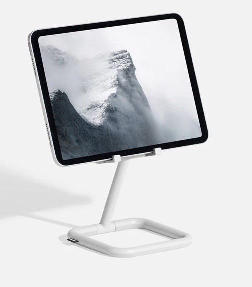 BOUNCEPAD - THE ADJUSTABLE IPAD STAND Go White