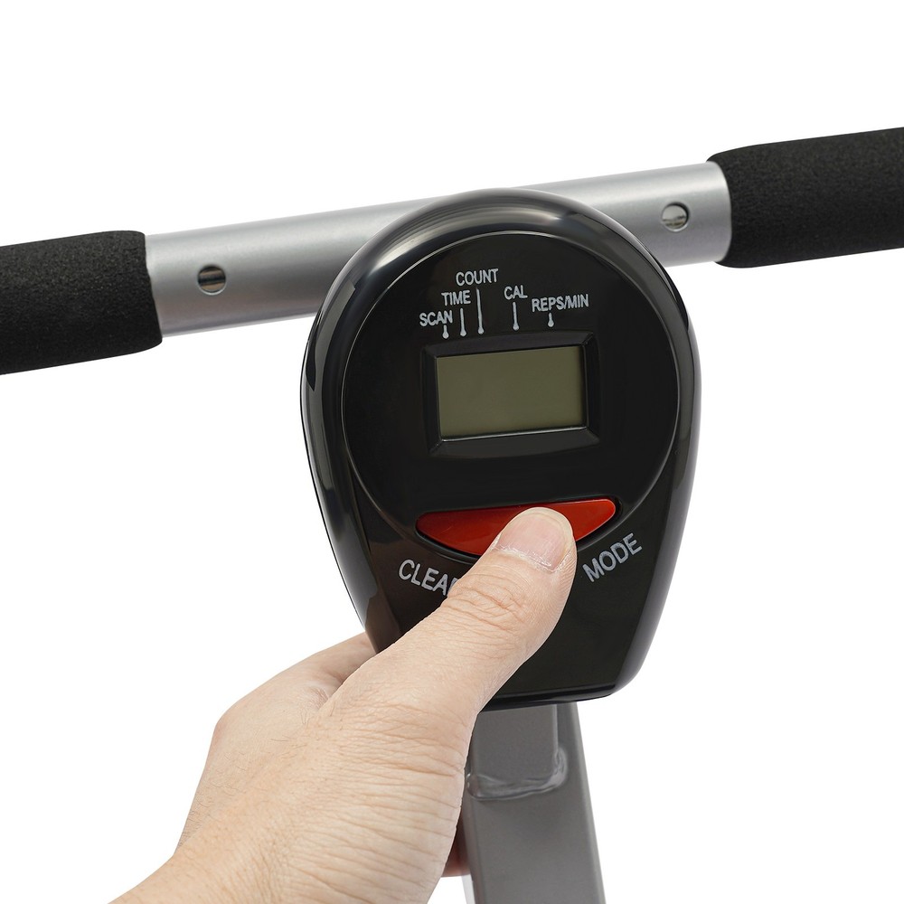 Foldable Rowing Home Rowing Exercise Machine Hydraulic Rowing Machine LED Meter