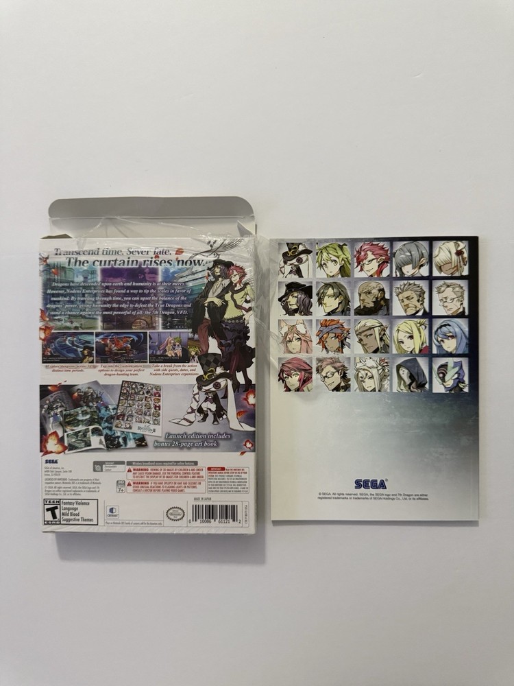 7th Dragon III Code: VFD Nintendo 3DS Empty Box with Artbook
