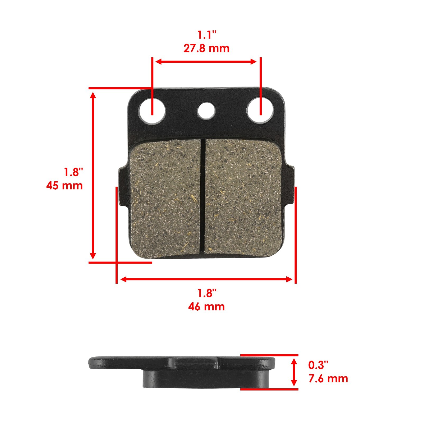 Brake Pads for Kawasaki KFX450R KFX 450 R 2008-2014 Front Rear Brakes