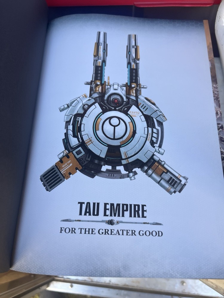 Warhammer 40K Tau Empire Codex 2015 Hardcover Games Workshop and Reference Sheet