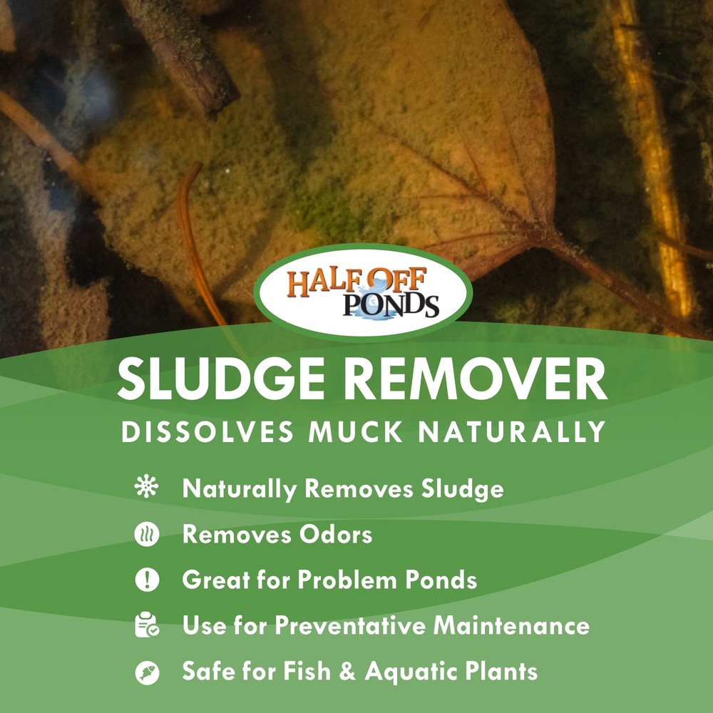 Half Off Ponds Sludge Remover 16 oz. Bottle