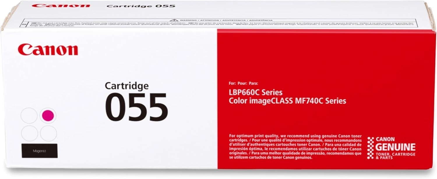 Canon 055H 4-Color Set Toner Cartridges Black,Cyan,Magenta,Yellow New-Sealed Box