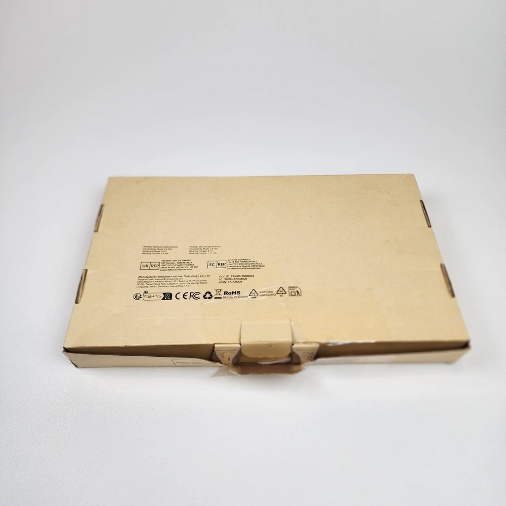 TECKNET Wireless Keyboard Mouse Combo USB Receiver Slim Compact TK-KM006