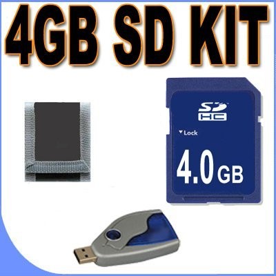 4GB SD / HC Memory Card Secure Digital BigVALUEInc Accessory Saver Bundle for...