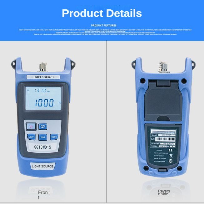 Optical Power Meter Convenient High Sensitivity Durable Fiber Optical Meter