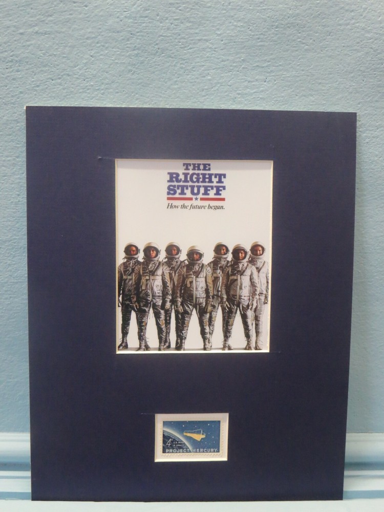 The Right Stuff - Project Mercury & John Glenn's Flight into Space & stamp
