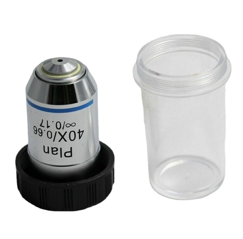 Compound Microscope 4X 10X 40X 100X Infinity Plan Achromatic Objective Lens Set