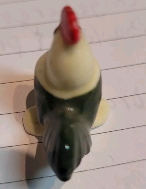 Tiny Vintage Chicken Figurine Bug House Miniature Rooster