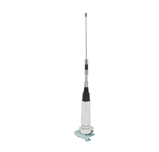 9" Silver Antenna With Base Coil Trunk Lip Mount-Fake Display Only