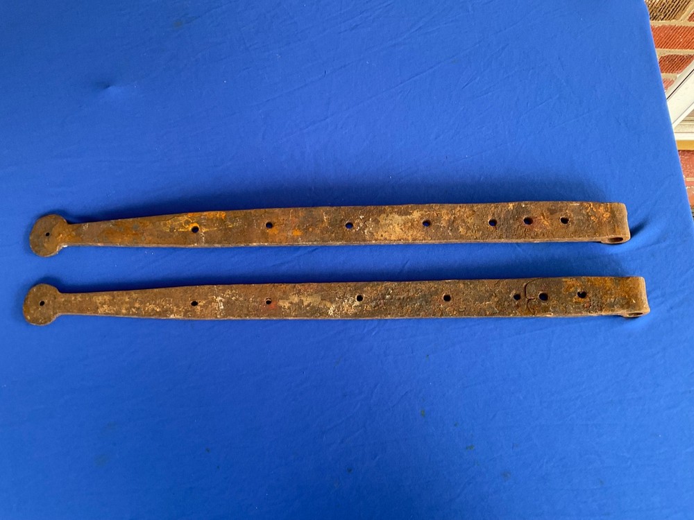 Antique Iron STRAP HINGES 25 1/2" long