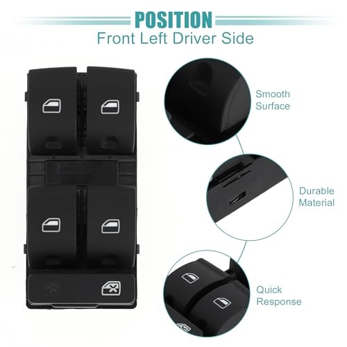 Front Left Driver Side Power Window Switch Window Control Switch Fit for Audi