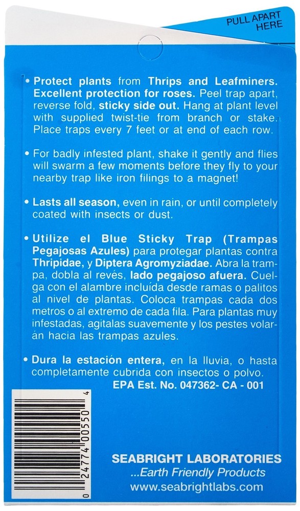 Seabright Laboratories Thrip/Leafminer Traps, 5 pack
