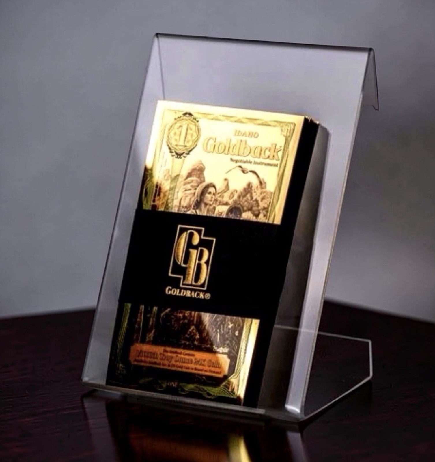 1 IDAHO ALPHA GOLDBACK AURUM 24K GOLD NOTE 1/1000 OZ .999 GOLD BU PRE SALE 🔥