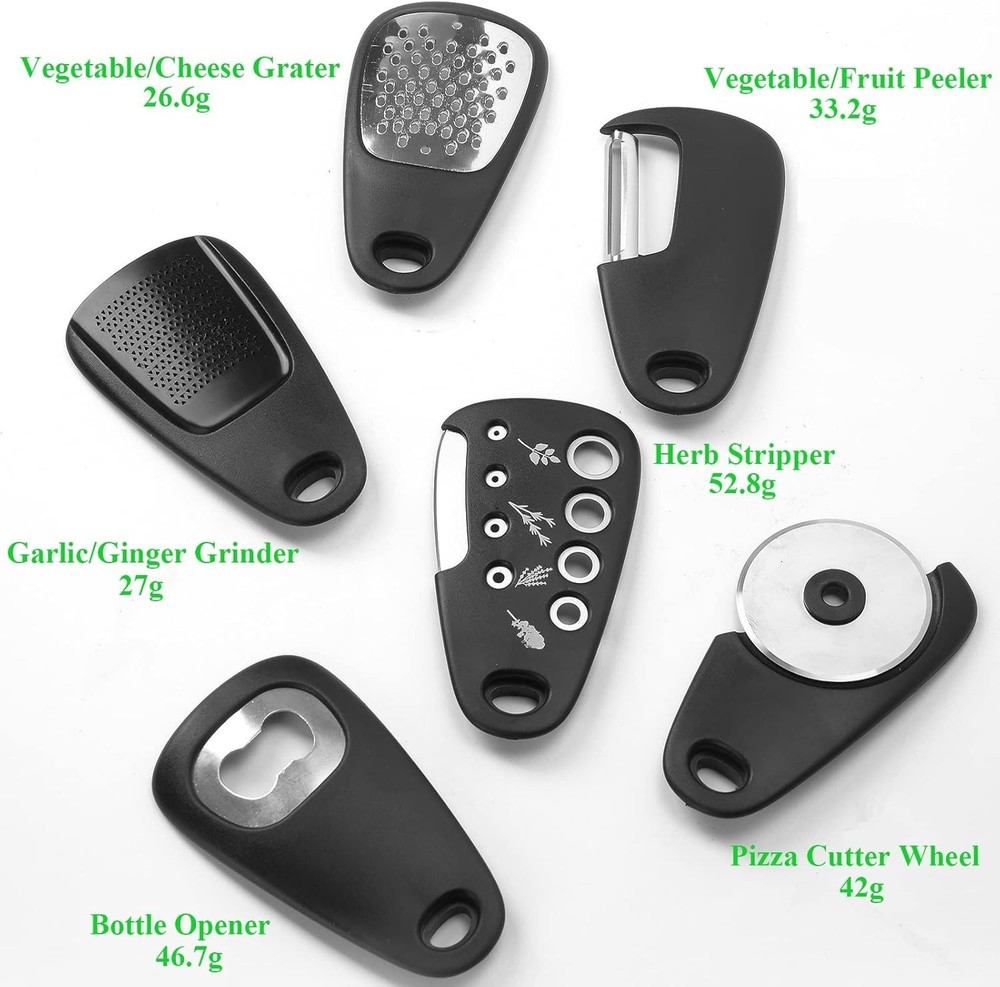 Kitchen Gadgets Set 6 Pieces, Space Saving Cooking Tools Kitchen Accessories-Gar