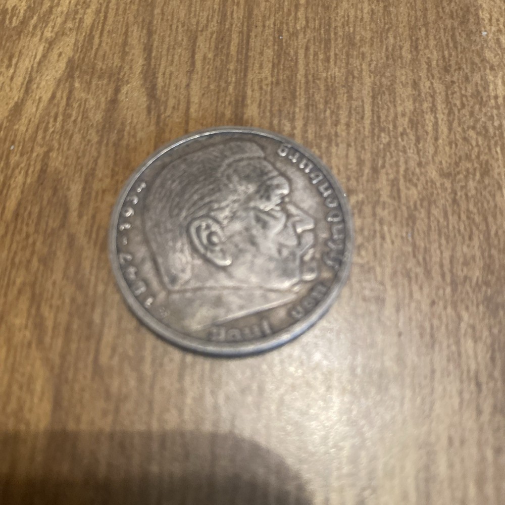 1935 A German 5 Marks Silver Coin Un Grade Nice