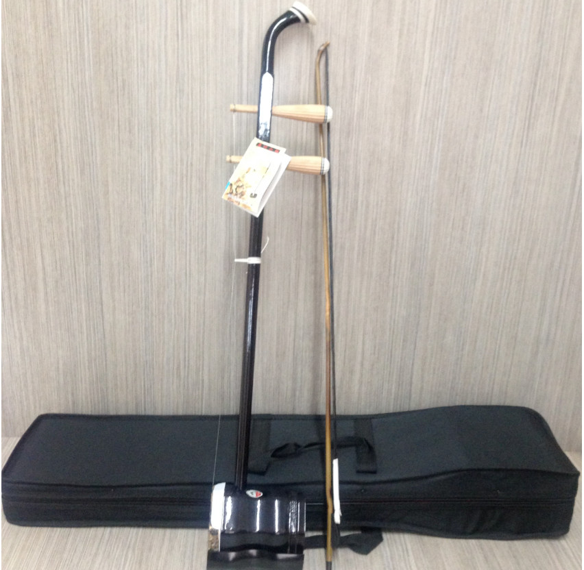 Erhu, Chinese 2-stringed Fiddle, Solid Timber Body,Neck+ Foam Case, Extra String