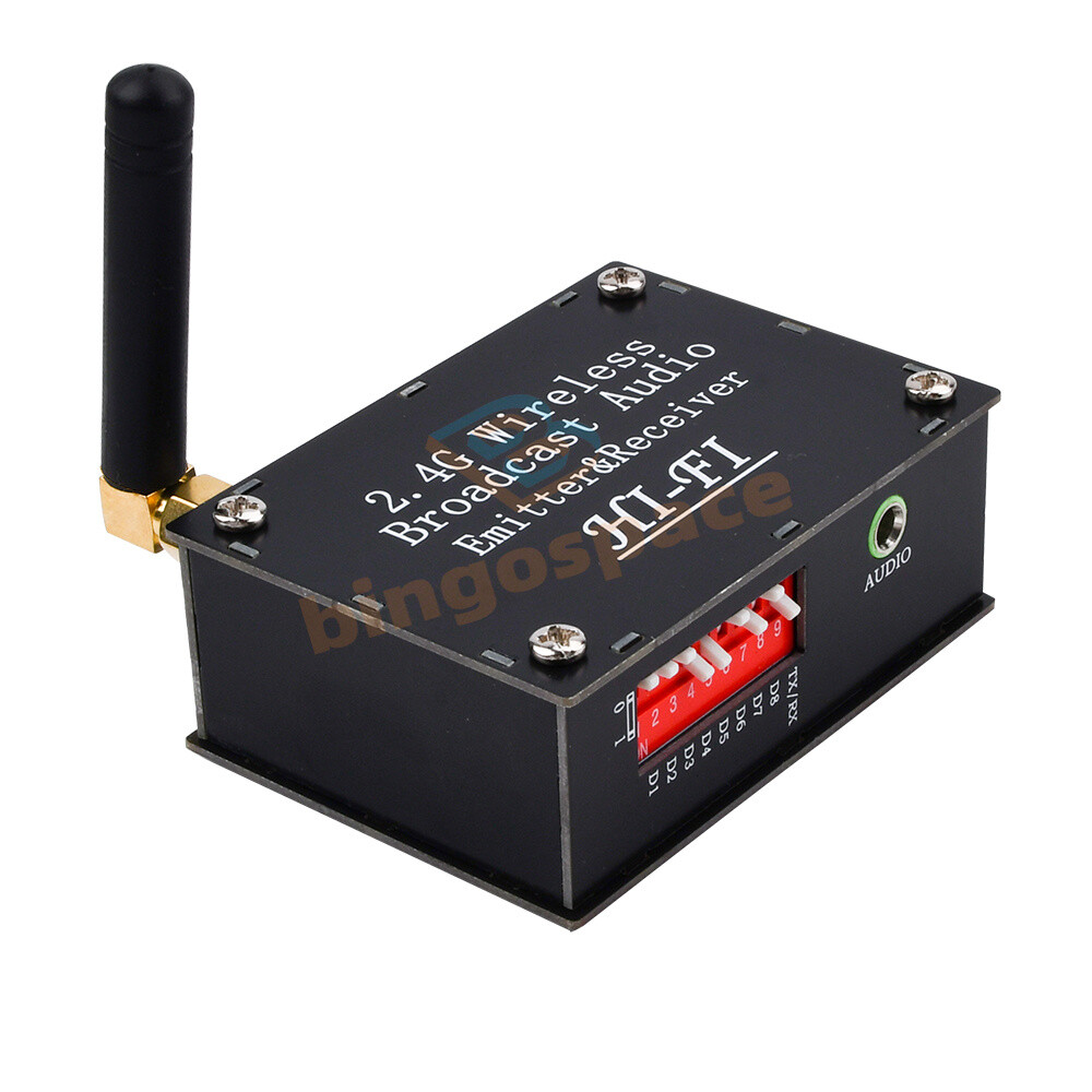 DC 3.5-5V 2.4Ghz Wireless Audio Transceiver Transmitter Receiver w/ Type C Port