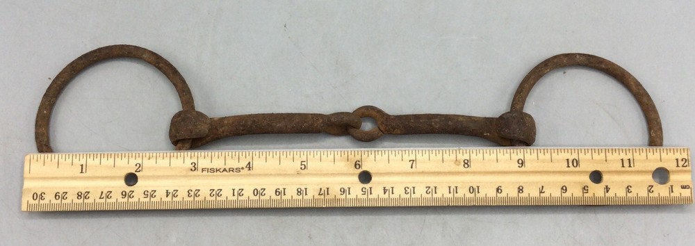 Vintage Horse Snaffle Loose Ring Bit, 11.75” Long