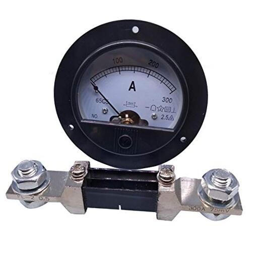 DC 0~300A Analog AMP Current Pointer Needle Panel Meter Ammeter and Shunt