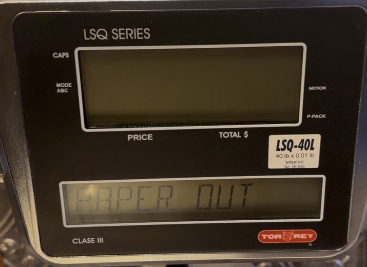 Tor-rey LSQ-40L 40 lb. Price Computing Scale Fold Down Display *AS IS UNTESTED