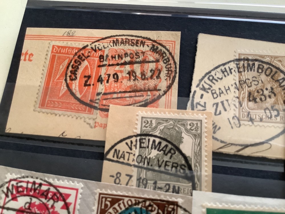 Germany old stamps on paper Ref 50044