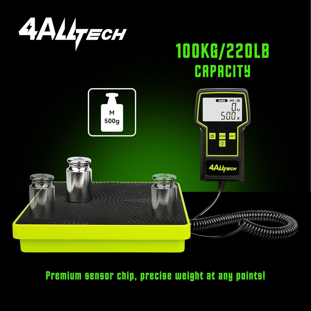 220LBS Electronic Refrigerant Charging Weight Scale High Precision Large Screen