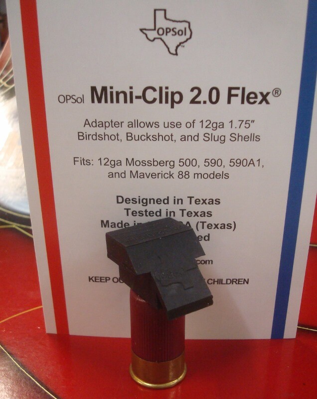 OPSol Mini-Clip™ 2.0 Flex™ USA made fits 12ga Mossberg 500 500A 590 Maverick 88