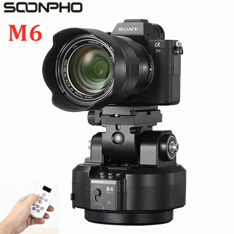 SOONPHO M6 AI Tracking Motorized Panoramic tripod Head Stabilizer Remote Control