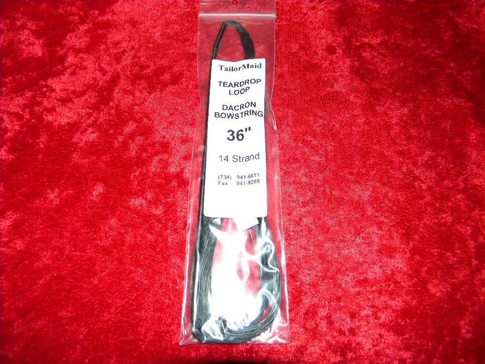 TAYLORMAID TEARDROP LOOP 36" DACRON BOWSTRING 14 STRAND FREE SAME DAY SHIPPING
