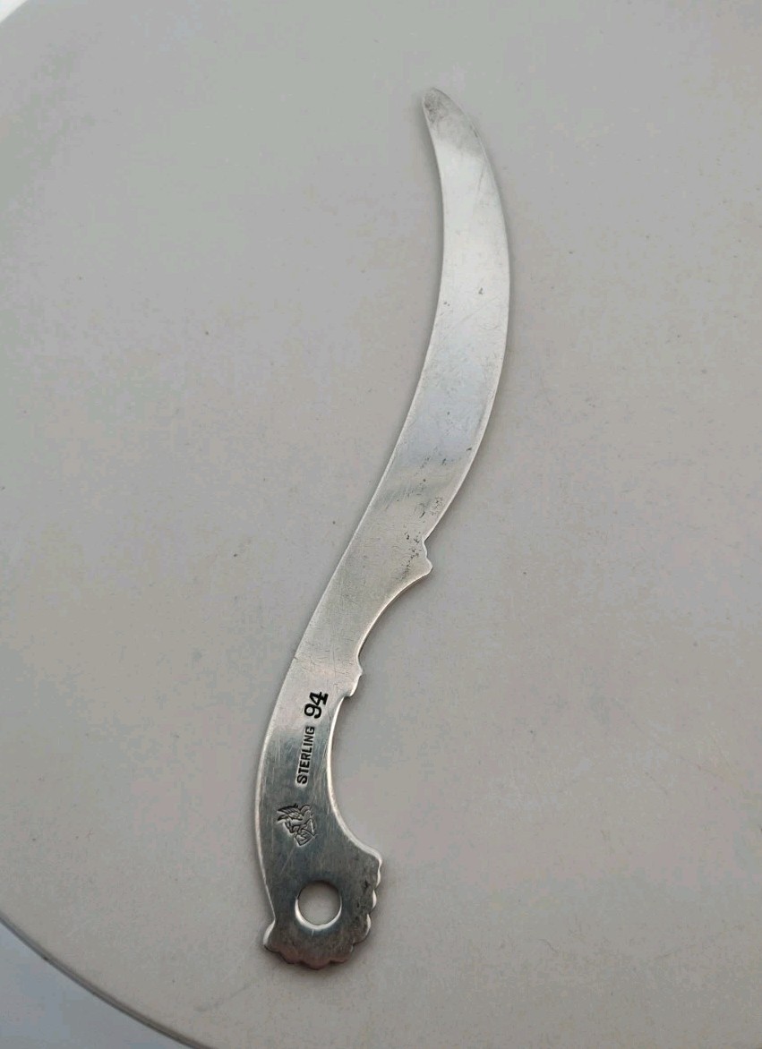 Antique Whiting Sterling Silver Letter Opener #94 Ornate Floral Design