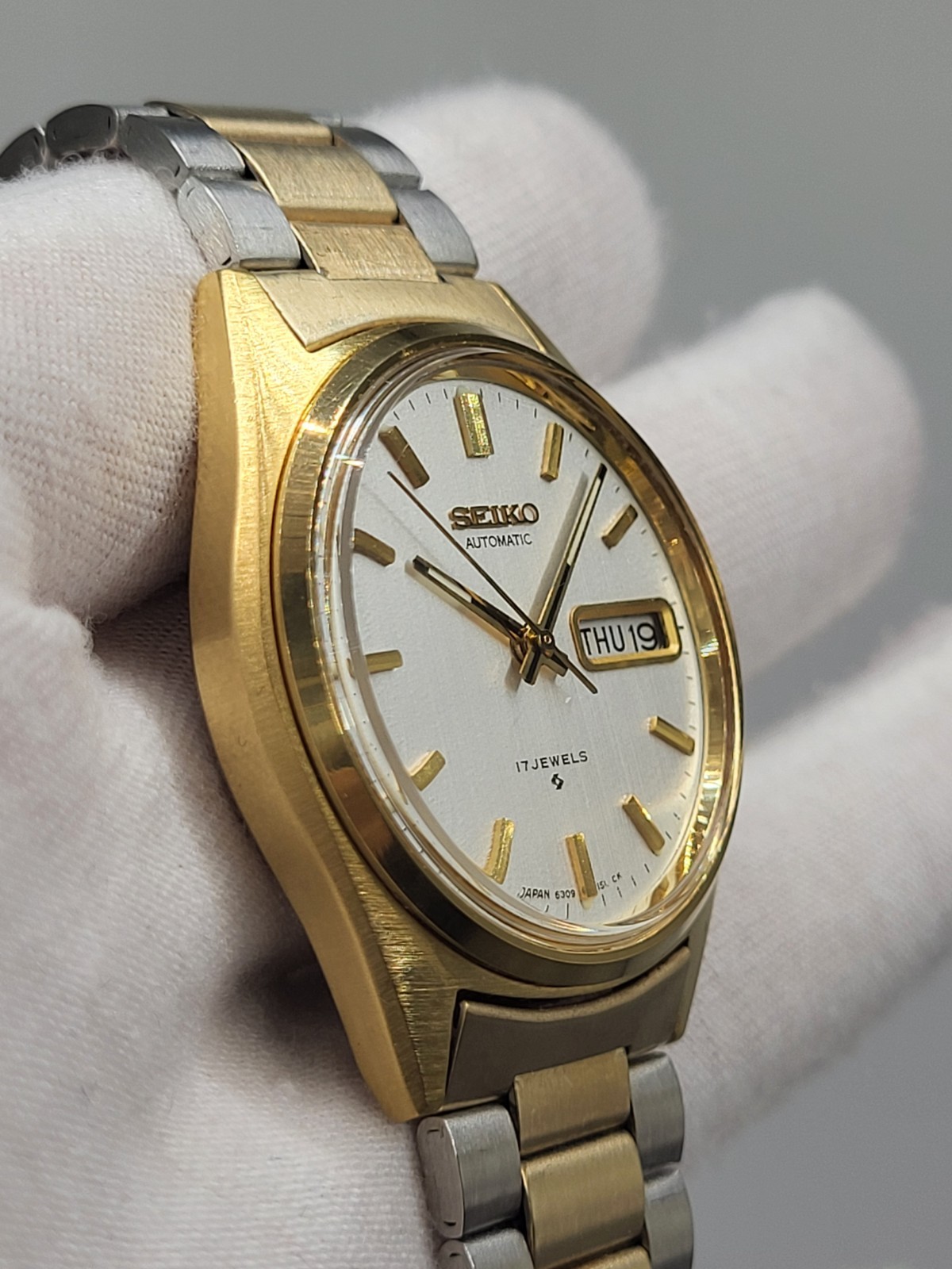 [NEAR MINT] 1979 Seiko Gold Automatic 17 Jewels Japan 6309-7149 Vintage Retro