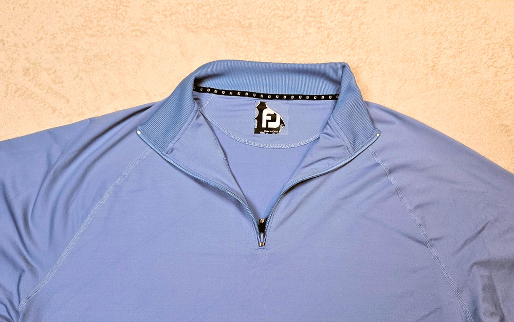 FootJoy 1/4 Zip Pullover Stretch Golf Jacket - Blue - Mens XL