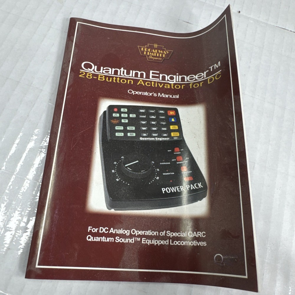 BROADWAY LIMITED QUANTUM ENGINEER 28 BUTTON ACTIVATOR FOR DC ANALOG LAYOUT