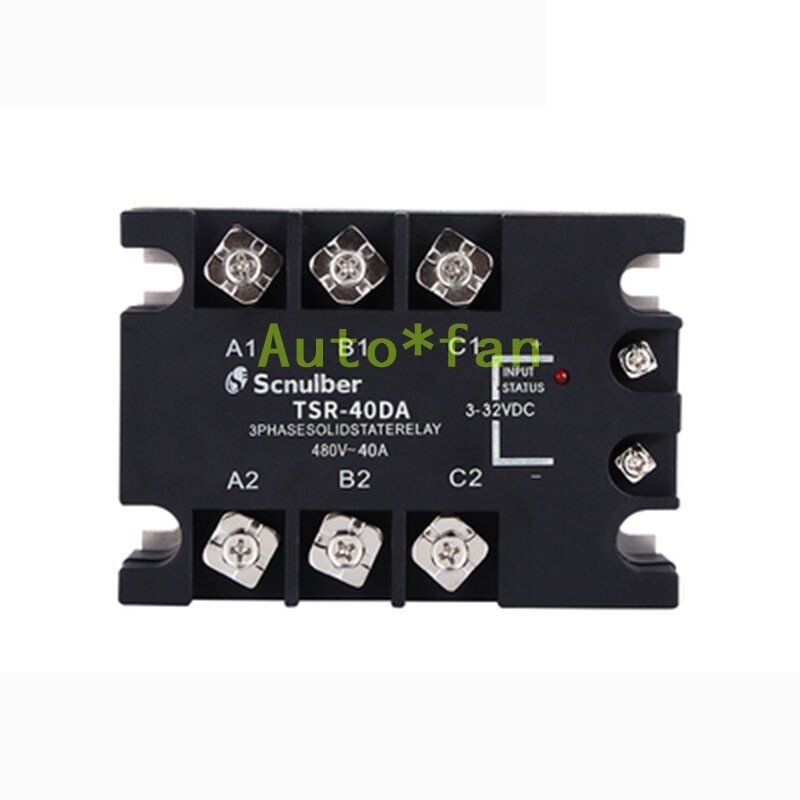 1 Pc. New TSR-40DA Three-phase Solid State Relay 480V-40A
