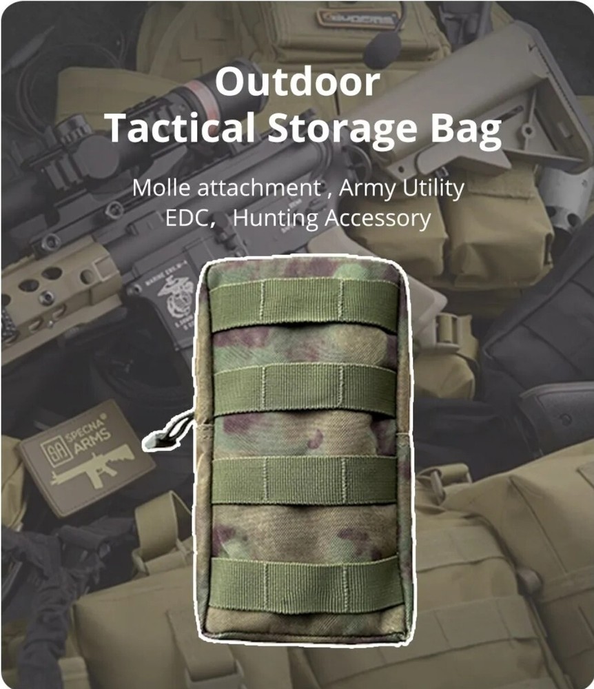 ATACS FG CAMO TACTICAL MOLLE POUCH, EDC MULTI-PURPOSE BAG, ADMIN PACK, IFAK PACK