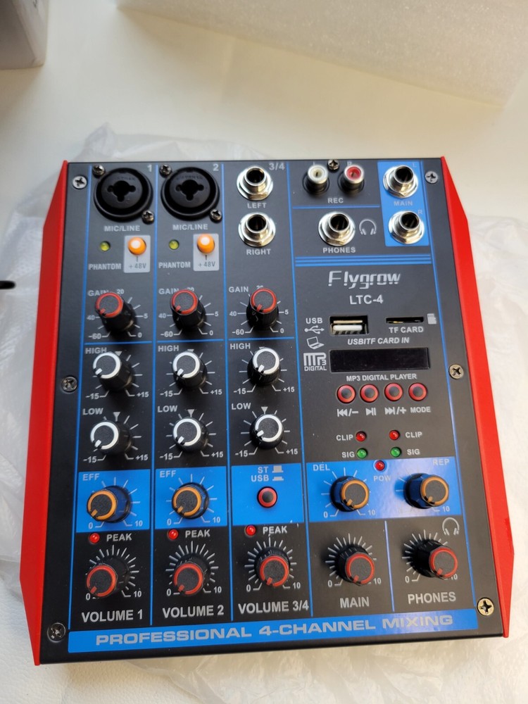 Flygrow LTC-4 Professional Portable Mixing Console