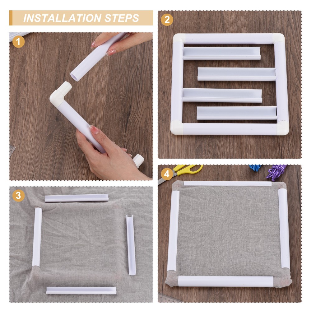 Embroidery Hoops Universal Clip Embroidery Hoop Frame Reusable Square Rectangle