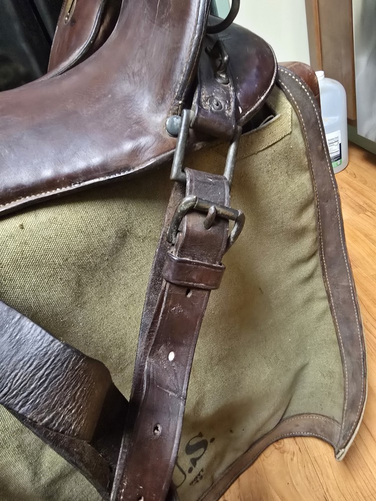 US Cavalry M1904 McClellan Saddle Marked JCH,LEW