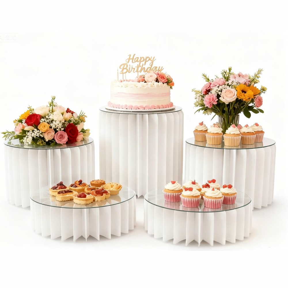 5 Pcs Buffet Risers Food Display Risers for Party Buffet Table, Dessert Table...