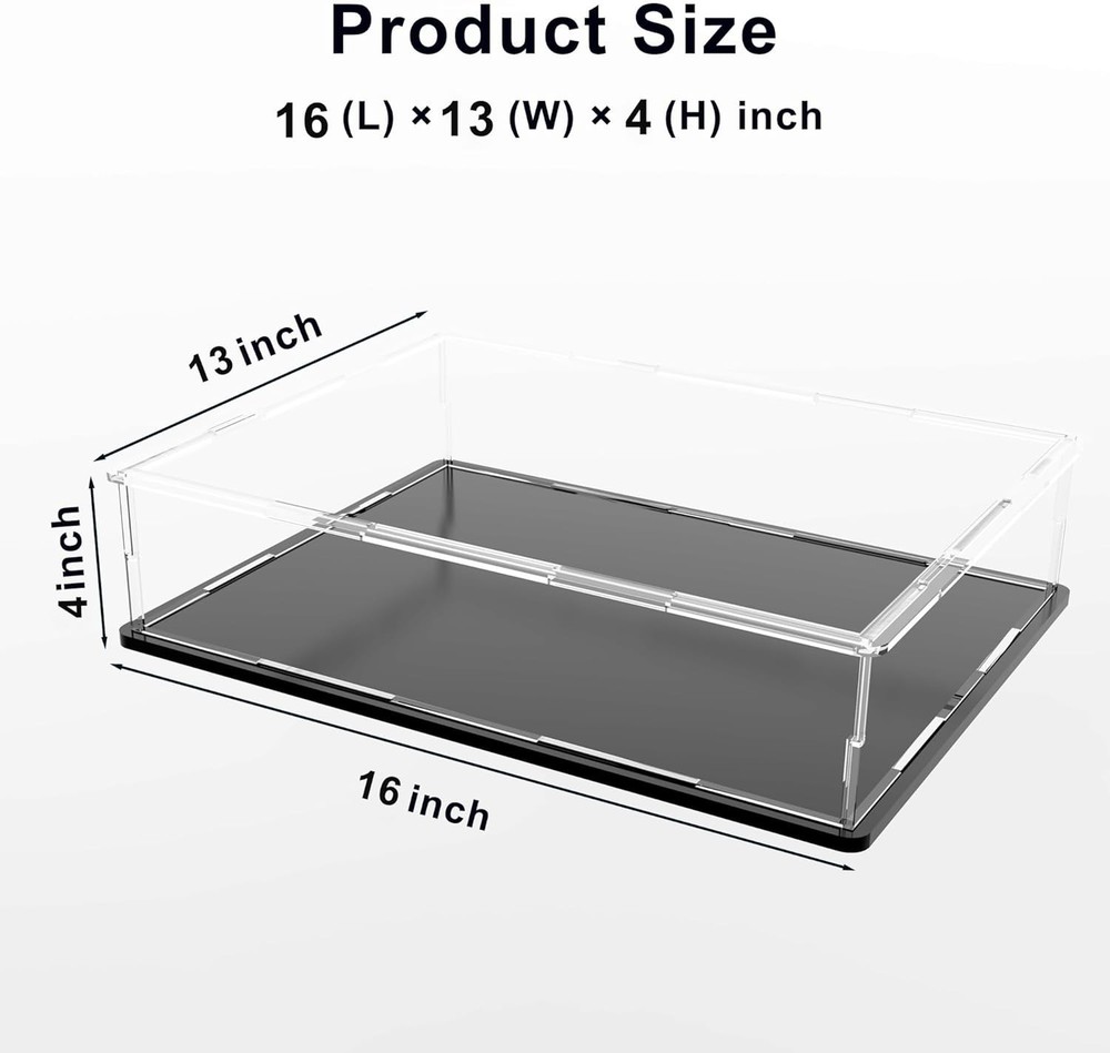 Book Display Case Clear Book Protector Case, Large Acrylic Display Cover Case...