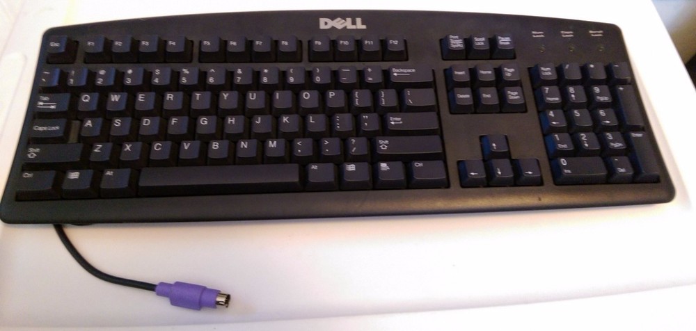 Genuine DELL Black PS/2 Computer Desktop Keyboard RT7D20