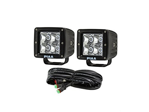 26-06303 QUAD CUBE LED LIGHT KIT, FLOOD BEAM Black 3"