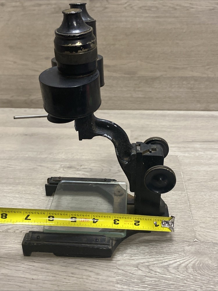 Antique Spencer Buffalo Microscope Adjustable Height HTF