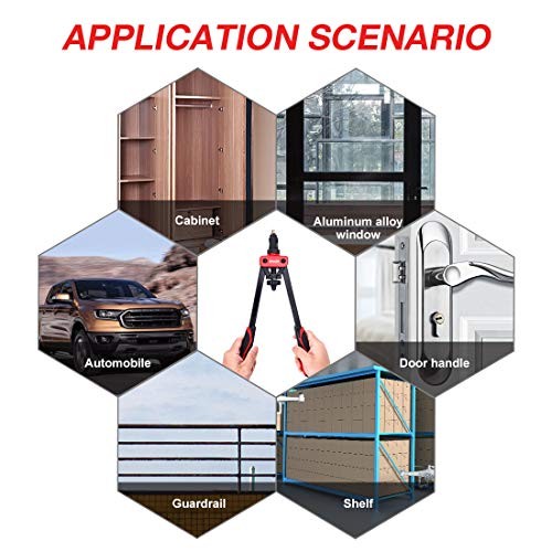 14" Rivet Nut Tool, Professional Hand Rivet Nut Setter 14" Rivet Nut Tool Kit