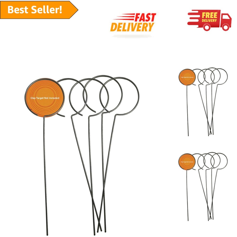 Lightweight & Portable 5-Pack Clay Target Holders for Enhanced Shooting Practice