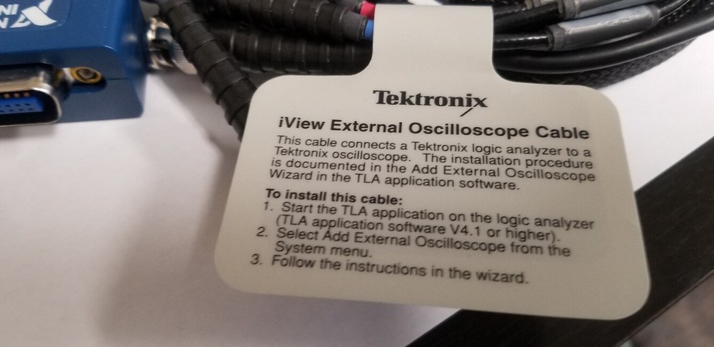 Tektronix View External Oscilloscope Cable with National Instruments GPIB-USB-B