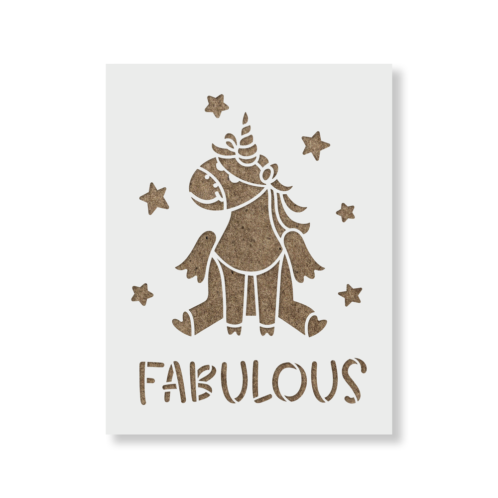 Unicorn Fabulous Stencil - Durable & Reusable Mylar Stencils