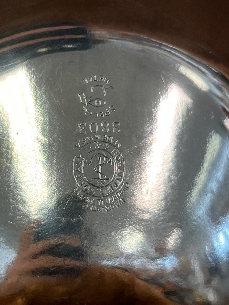 Homan Mfg Co Silverplate Ornate Oval Serving Tray 3803