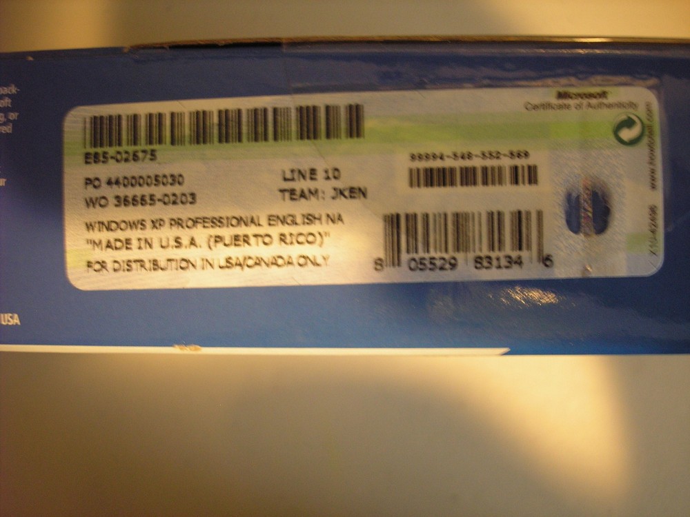 Microsoft Windows XP Professional Upgrade w/SP2 MS WIN PRO =SEALED RETAIL BOX=
